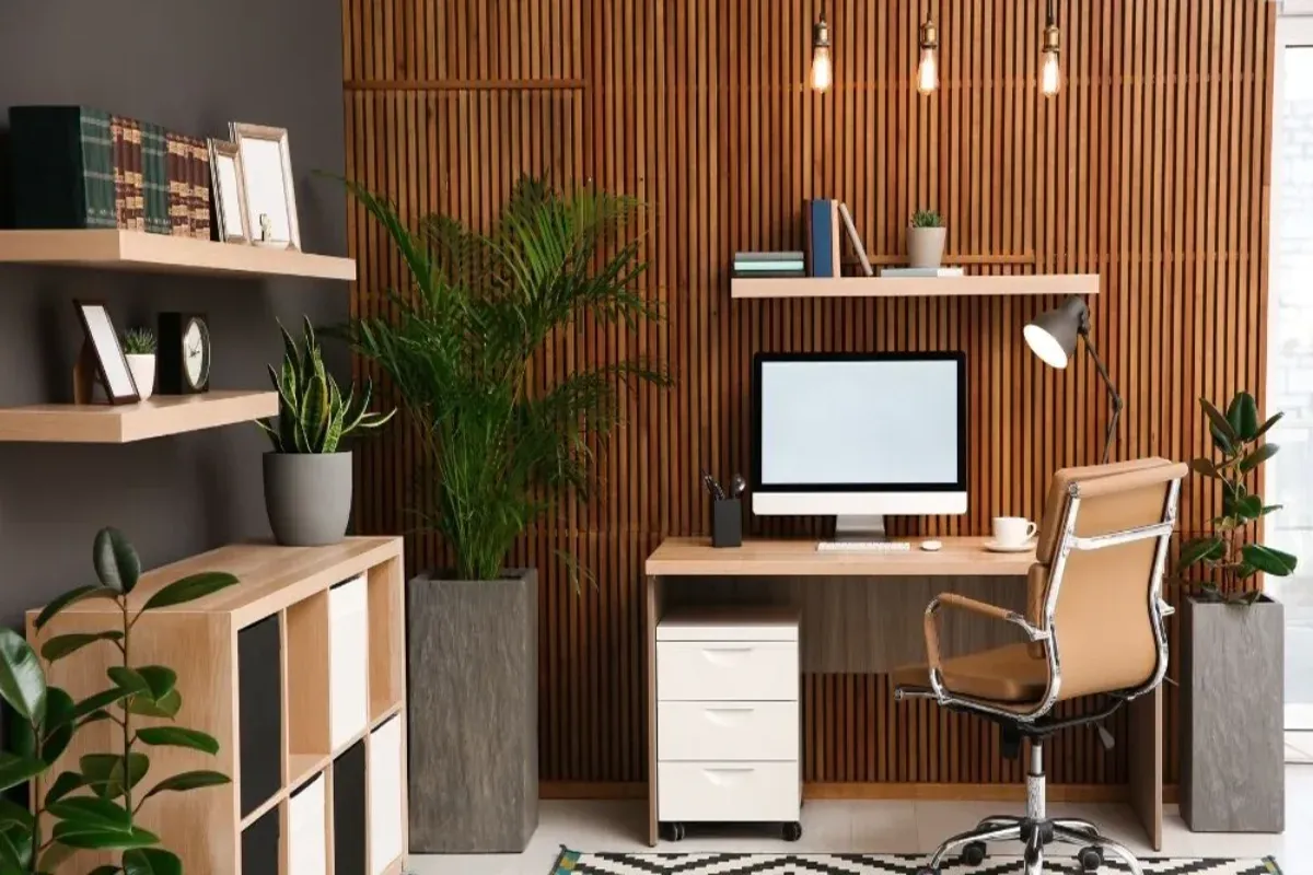 Wooden-shelves-and